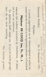 Luchtbombardement 40-45 Arendonk - Wetselaar Jan De Cocq, Ophalen