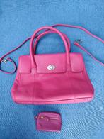 handtas fuchsiakleurig, Handtassen en Accessoires, Tassen | Damestassen, Ophalen of Verzenden, Gebruikt, Roze, Handtas