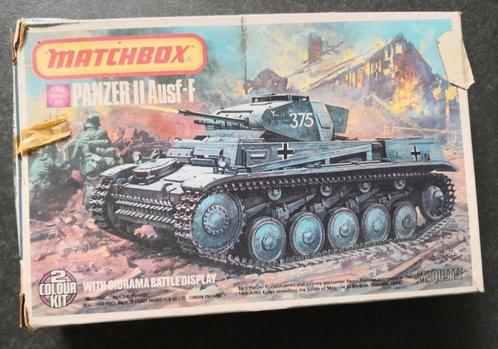 matchbox panzer II Ausf-F retro vintage modelbouw miniatuur, Hobby en Vrije tijd, Modelbouw | Auto's en Voertuigen, Nieuw, Tank