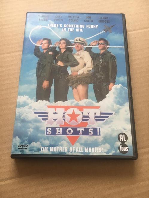 Dvd  :  Hot Shots !  -  Charlie Sheen, Jon Cryer., Cd's en Dvd's, Dvd's | Komedie, Zo goed als nieuw, Actiekomedie, Alle leeftijden