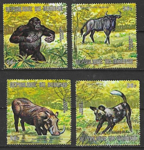 Burundi 1971 - Yvert 450-453 - Wilde dieren (ST), Postzegels en Munten, Postzegels | Afrika, Gestempeld, Verzenden