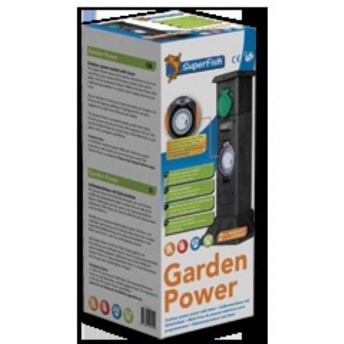 Superfish Garden power tuinstekkerdoos met timer, Tuin en Terras, Buitenverlichting, Nieuw, Overige typen, Kunststof, 250 watt of meer
