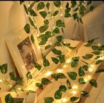 Jungle blaadjes LED-slinger 2m - 20 LED's - Groene blaadjes, Tuin en Terras, Overige materialen, Ophalen of Verzenden, Led, Led strip