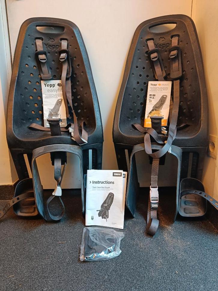 Yepp Maxi Achter Easyfit Zwart, Fietsen en Brommers, Fietsaccessoires | Fietsstoeltjes, Zo goed als nieuw, Achterzitje, 9 t/m 36 kg