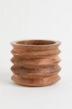 CACHE-POT EN BOIS DE MANGUIER, Tuin en Terras, Bloempotten, Ophalen, Zo goed als nieuw