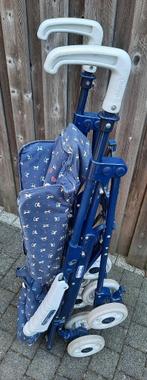 kinderbuggy chicco schommelpaardje blauw, Ophalen, Zo goed als nieuw, Overige merken, Verstelbare rugleuning