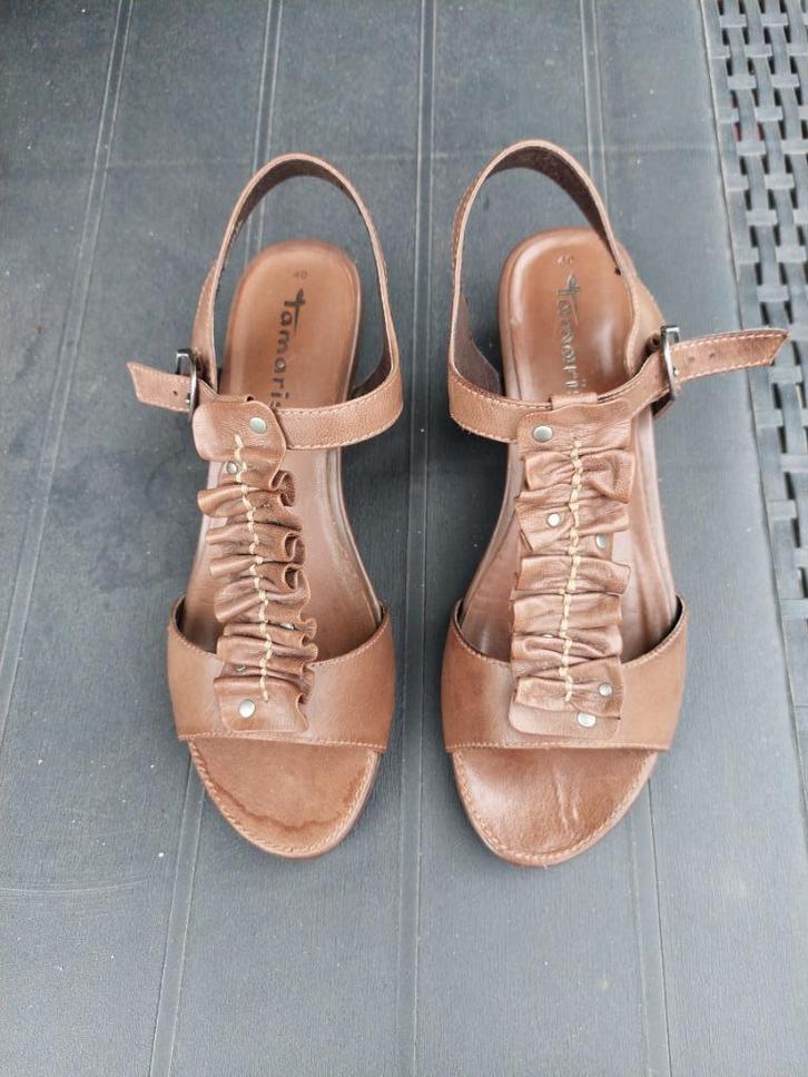 SANDALES FEMMES - TAMARIS, Kleding | Dames, Schoenen, Gedragen, Sandalen of Muiltjes, Bruin, Ophalen