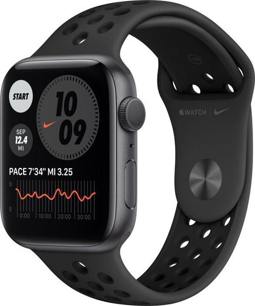 Apple Watch Series 6 Nike Edition 44mm (Nieuwstaat), Handtassen en Accessoires, Smartwatches, Nieuw, iOS, Zwart, Afstand, Calorieverbanding