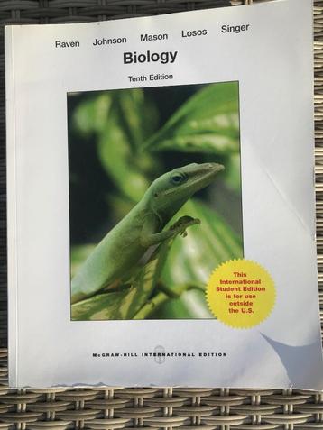 STUDIEBOEK - BIOLOGY (Tenth Edition) - McGraw Hill Education beschikbaar voor biedingen