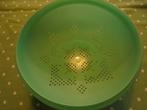 Vintage jadegroene Tupperware vergiet jaren 1960, Antiek en Kunst, Ophalen of Verzenden