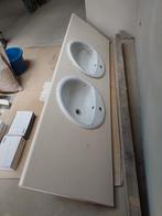 Dubbele lavabo en blad/wastafel Ideal Standart Wit, Huis en Inrichting, Ophalen, Gebruikt
