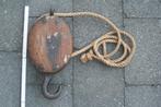 Grote antieke scheepskatrol met haak (40cm)  Zeer mooi schee, Ophalen of Verzenden