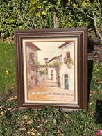 Ibiza steegje olieverf op doek, Ophalen