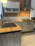 Uitgeruste keuken te koop, Huis en Inrichting, Keuken | Complete keukens, Ophalen, Gebruikt, Hoekkeuken, Hout