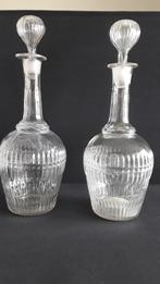 Antieke karaffen  mondgeblazen glas, Ophalen of Verzenden