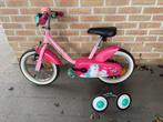 B'twin kinderfiets 14 inch, Ophalen, Zo goed als nieuw, Zijwieltjes