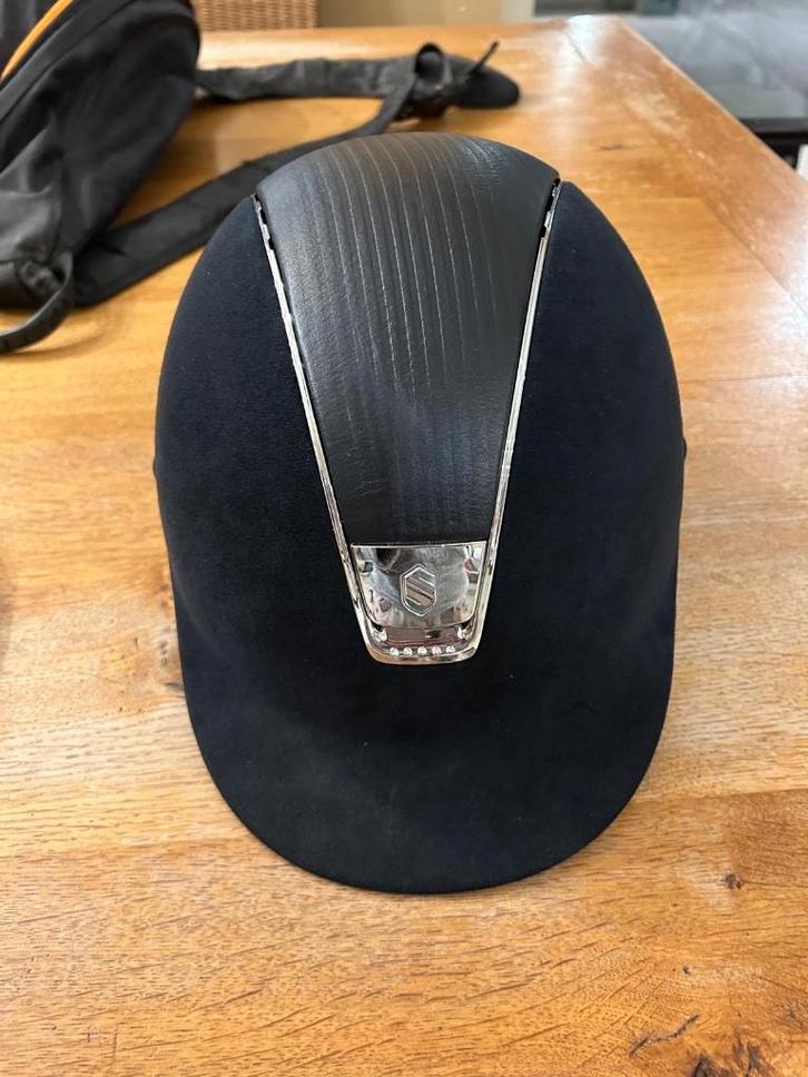 Samshield 1.0 tok met Swarovski steentjes, Dieren en Toebehoren, Paardrijkleding, Zo goed als nieuw, Dames, Cap, Springen, Ophalen of Verzenden