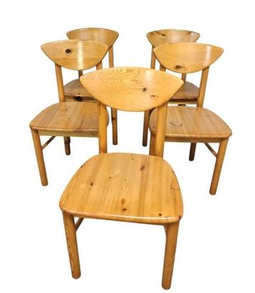 Mid century design Rainer Daumiller 5 stoelen + eettafel  beschikbaar voor biedingen