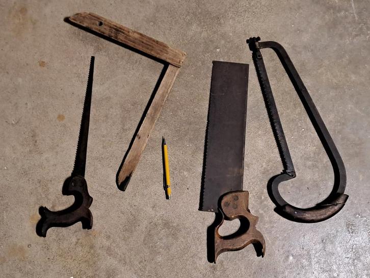 Antieke set houtbewerking gereedschap, Antiek en Kunst, Antiek | Gereedschap en Instrumenten, Ophalen of Verzenden