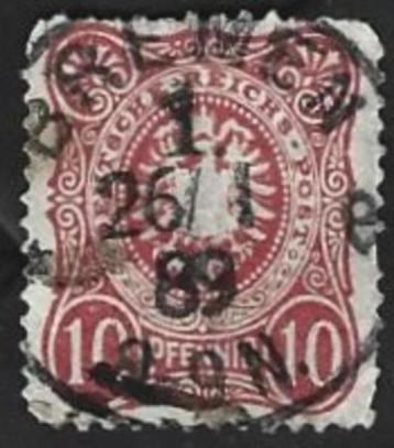 1 Postzegel Duitse Rijk Cijfer adelaar, inschrift "Pfennig" beschikbaar voor biedingen