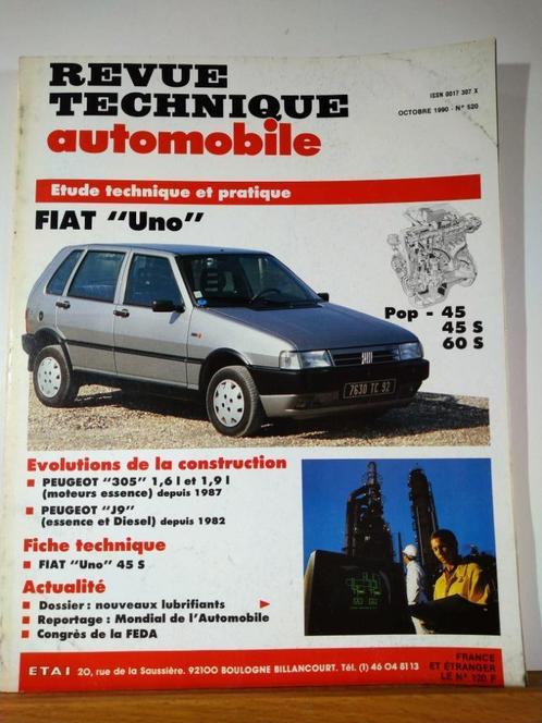 RTA - Fiat Uno - Peugeot 305 - Peugeot J9 - n 520, Auto diversen, Handleidingen en Instructieboekjes, Ophalen of Verzenden
