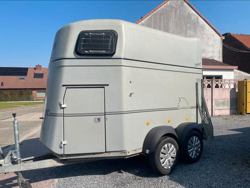 Bockmann comfort 2 p zadelkamer alu bodem, Dieren en Toebehoren, Paarden en Pony's | Trailers en Aanhangwagens, Gebruikt, 2-paards trailer