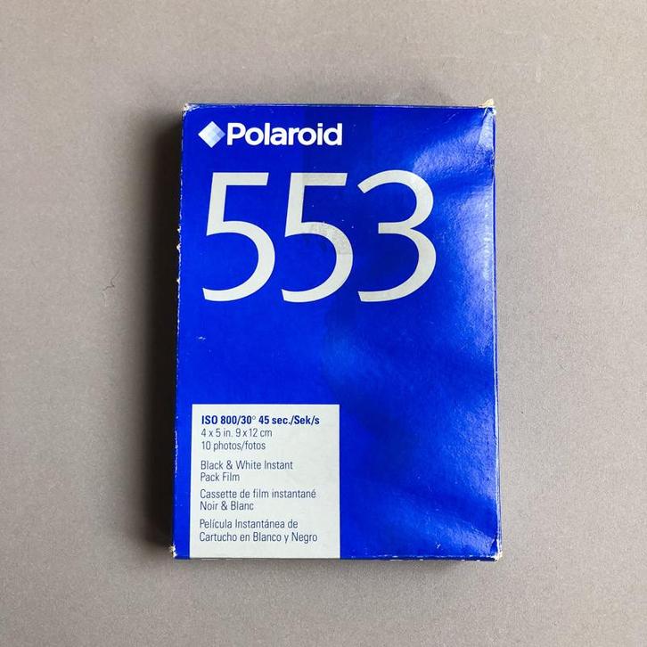 Polaroïd 553 Noir & Blanc - Pack de 10 - 4X5, TV, Hi-fi & Vidéo, Appareils photo analogiques, Neuf, Polaroid, Polaroid, Enlèvement ou Envoi