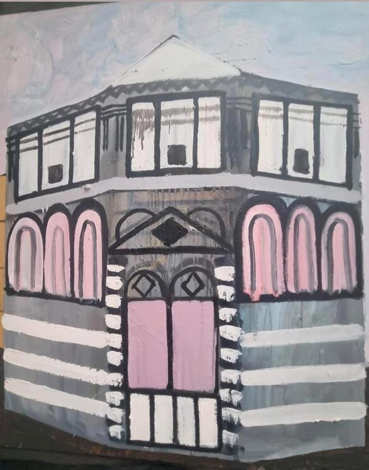 ✨️Peinture colorée 60X50 - Avec BUNDELKORTING ‼️✨️, Antiquités & Art, Art | Peinture | Moderne, Enlèvement