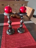 2 kandelaars 30 cm Kerstcadeau, Enlèvement ou Envoi, Autres matériaux