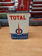 oude totaal lege oliekan met topcilinders van 1 liter, Verzamelen, Ophalen of Verzenden, Gebruikt, Overige typen