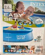 Intex easy set zwembad 2,4m, Tuin en Terras, Rond, Gebruikt, Opzetzwembad, Minder dan 80 cm