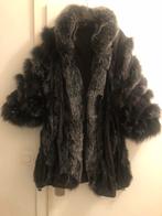 Omkeerbare blauwe vossenjas - Maat: 38, Gedragen, Blauw