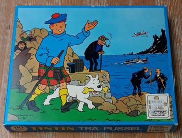 Tintin puzzle en bois L'Ile Noire 1976 Hergé Kuifje Kärnan