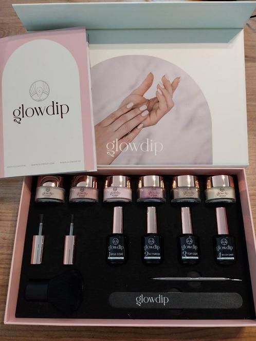 Complete set powderdip Glowdip en steamer, Handtassen en Accessoires, Uiterlijk | Cosmetica en Make-up, Zo goed als nieuw, Handen en Nagels