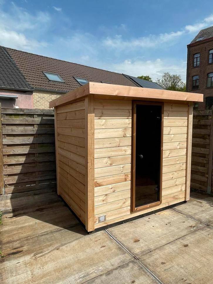 Buitensauna Binnensauna Grenen sauna inclusief kachel, Sport en Fitness, Sauna, Ophalen of Verzenden