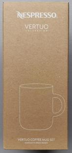 Nespresso Vertuo mokken + 2 Koffielepel (2 x 390 ml) Nieuw!!, Verzamelen, Glas en Drinkglazen, Nieuw, Overige typen, Ophalen of Verzenden