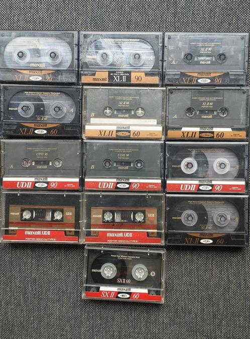 46 cassettes type II Maxell, TDK, BASF utilisés, Cd's en Dvd's, Cassettebandjes, Zo goed als nieuw, Ophalen of Verzenden