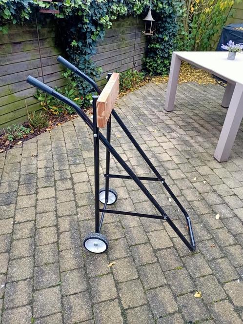 Buitenboordmotor trolley inklapbaar, Watersport en Boten, Buiten- en Binnenboordmotoren, Zo goed als nieuw, Buitenboordmotor, Ophalen