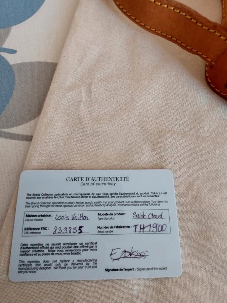 Certificat authenticité louis clearance vuitton