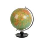 Vintage Wereldbol Eiken Basis Staatkundige Globe Jaren 70, Gebruikt, Ophalen of Verzenden