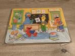 Sesamstraat houten puzzle (8 stuks) (2011), 2 tot 4 jaar, Ophalen of Verzenden, Zo goed als nieuw, Van hout