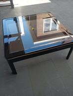 Een zeer stevige salontafel €7, Huis en Inrichting, Tafels | Salontafels, Ophalen, Zo goed als nieuw, Glas