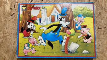 Puzzel Walt Disney: de drie biggetjes - 70 stukjes 