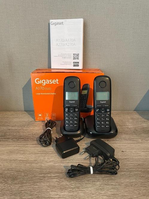 Gigaset A170 duo black, Telecommunicatie, Vaste telefoons | Handsets en Draadloos, Zo goed als nieuw, 2 handsets, Ophalen of Verzenden