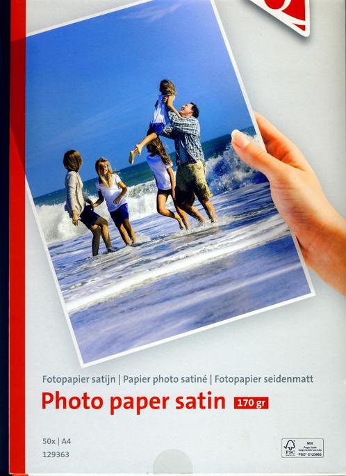 Papier photo A4 satiné Quantore 170g  à 5€ les 5Ofeuilles, TV, Hi-fi & Vidéo, Photo | Papier photo, Neuf, Enlèvement ou Envoi