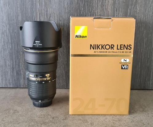 Nikon AF-S Nikkor 24-70mm 2.8E ED VR toplens, Audio, Tv en Foto, Foto | Lenzen en Objectieven, Zo goed als nieuw, Telelens, Zoom