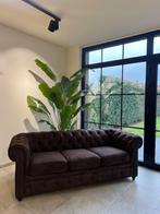 Chesterfield zetel – zeer goede staat, Huis en Inrichting, Zetels | Zetels, Ophalen, Zo goed als nieuw, Driepersoons, Rechte bank