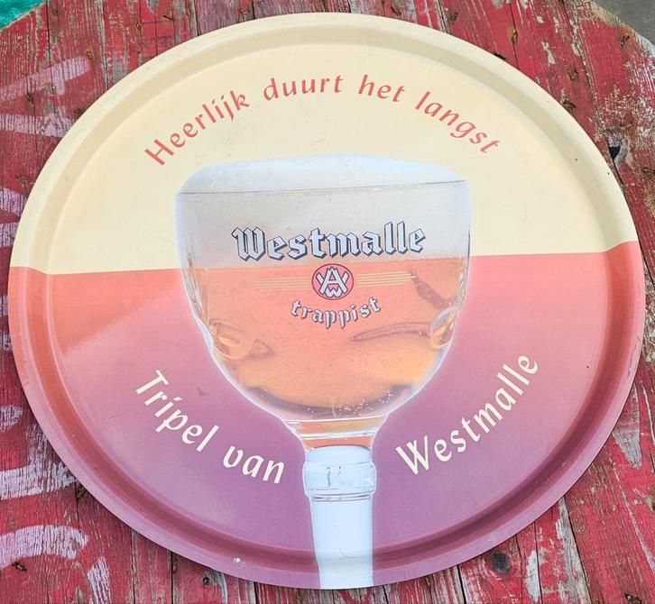 Westmalle Trappist dienblad, Verzamelen, Biermerken, Zo goed als nieuw, Ophalen of Verzenden