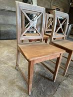 4 stoelen uit teak., Huis en Inrichting, Stoelen, Ophalen, Gebruikt, Hout