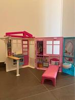 Barbiehuis - Draagbaar, Enlèvement, Comme neuf, Maison de poupées